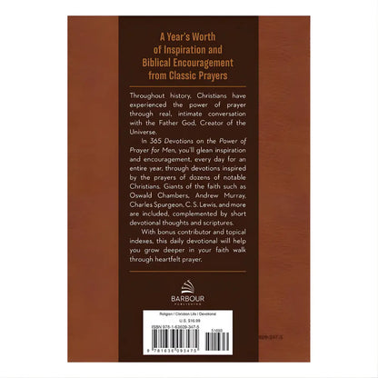 365 Devotions on the Power of Prayer for Men FaithMade